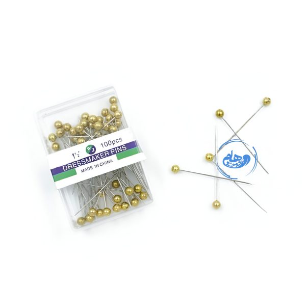 سوزن ته مرواریدی dressmakers pins طلایی درجه یک